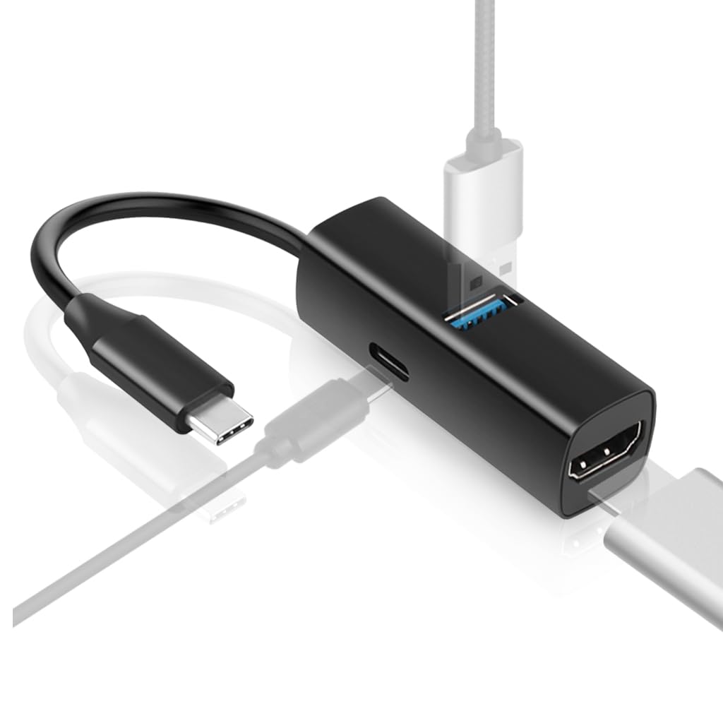 Verilux USB Hub 3-in-1 Type C to HDMI Docking Station with PD100W Charging and USB3.0 Data Transfer Verilux USB Hub 3-in-1 Type C to HDMI Docking Station with PD100W Charging and USB3.0 Data Transfer